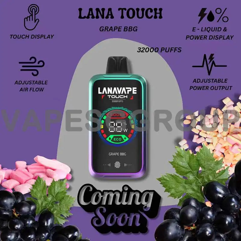 LANA-TOUCH-32000-PUFFS-DISPOSABLE-GRAPE-BUBBLEGUM-SINGAPORE-VAPESGGROUP