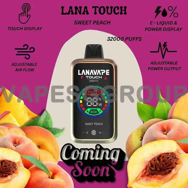 LANA-TOUCH-32000-PUFFS-DISPOSABLE-SWEET-PEACH-SINGAPORE-VAPESGGROUP
