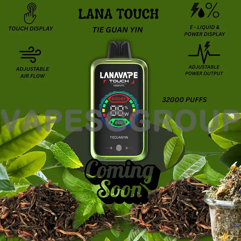 LANA-TOUCH-32000-PUFFS-DISPOSABLE-TIE-GUAN-YIN-SINGAPORE-VAPESGGROUP