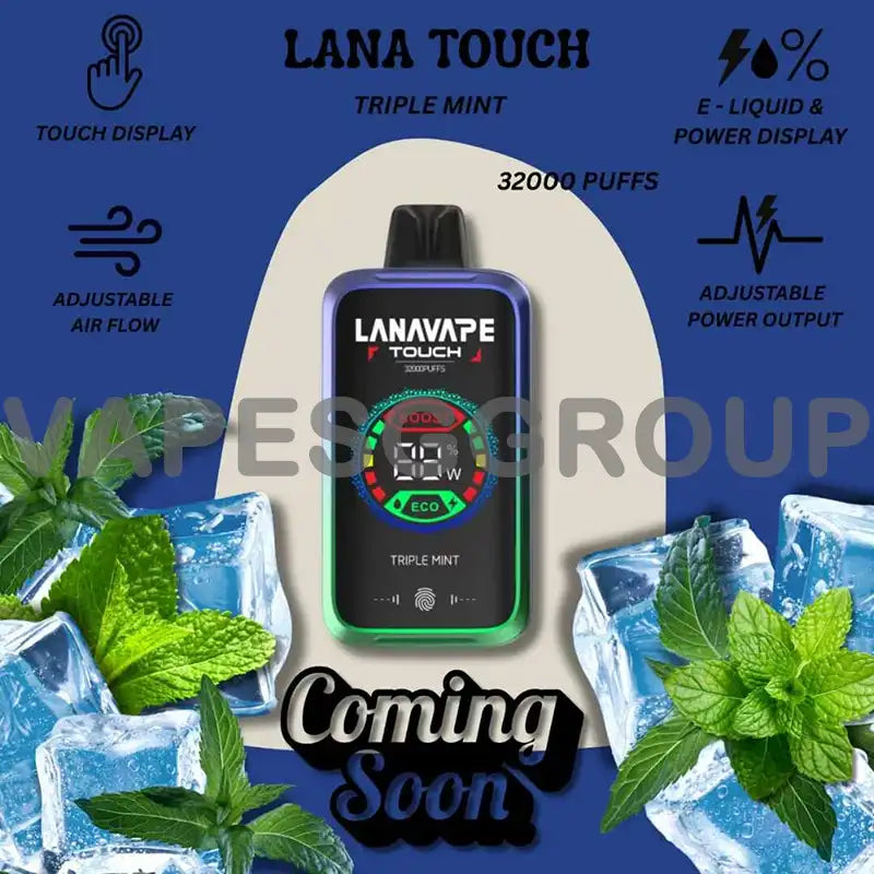 LANA-TOUCH-32000-PUFFS-DISPOSABLE-TRIPLE-MINT-SINGAPORE-VAPESGGROUP